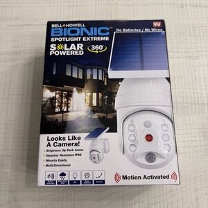 Bell + Howell Bionic Spotlight Extreme Solar LED Outdoor Motion Sensor Light NEW